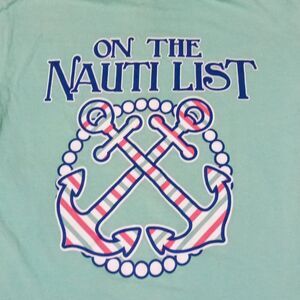 Benny & Belle On The Nauti List Shirt-Small-Long Sleeve-Anchors-Preppy-Lake Life